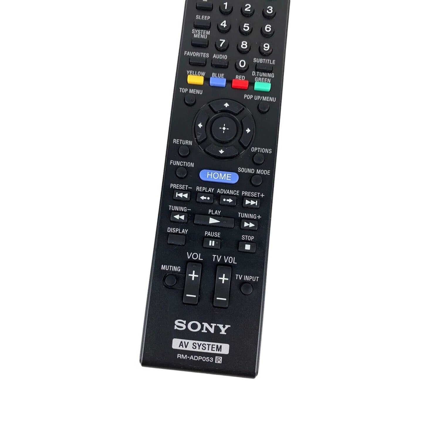 Sony RM-ADP053 OEM Original AV System Replacement Remote Control Tested Black