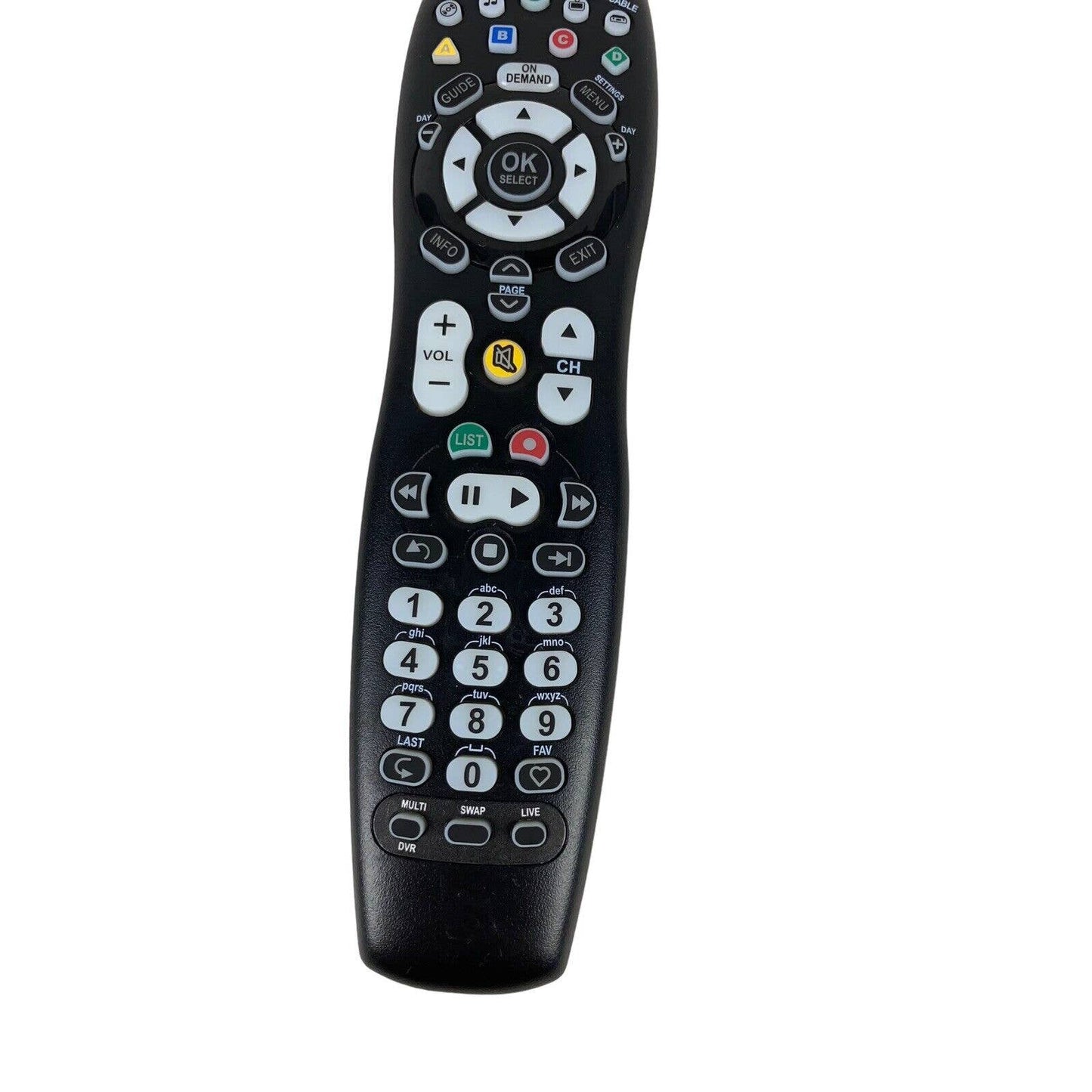 Mediacom 2025B2-B1 OEM Original TV Replacement Remote Control Tested Black