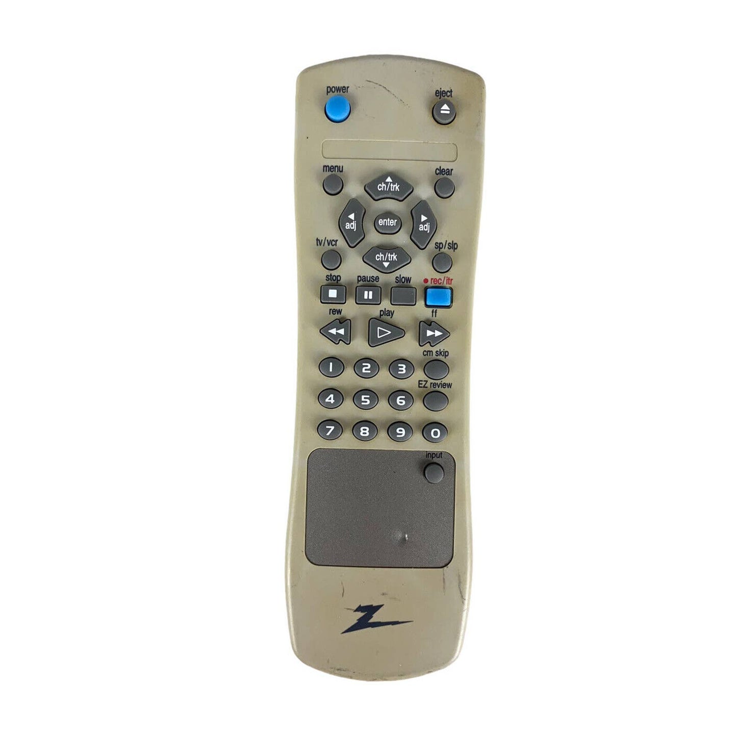 Zenith HS3-3 OEM Original DVD VCR Replacement Remote Control Tested Gray