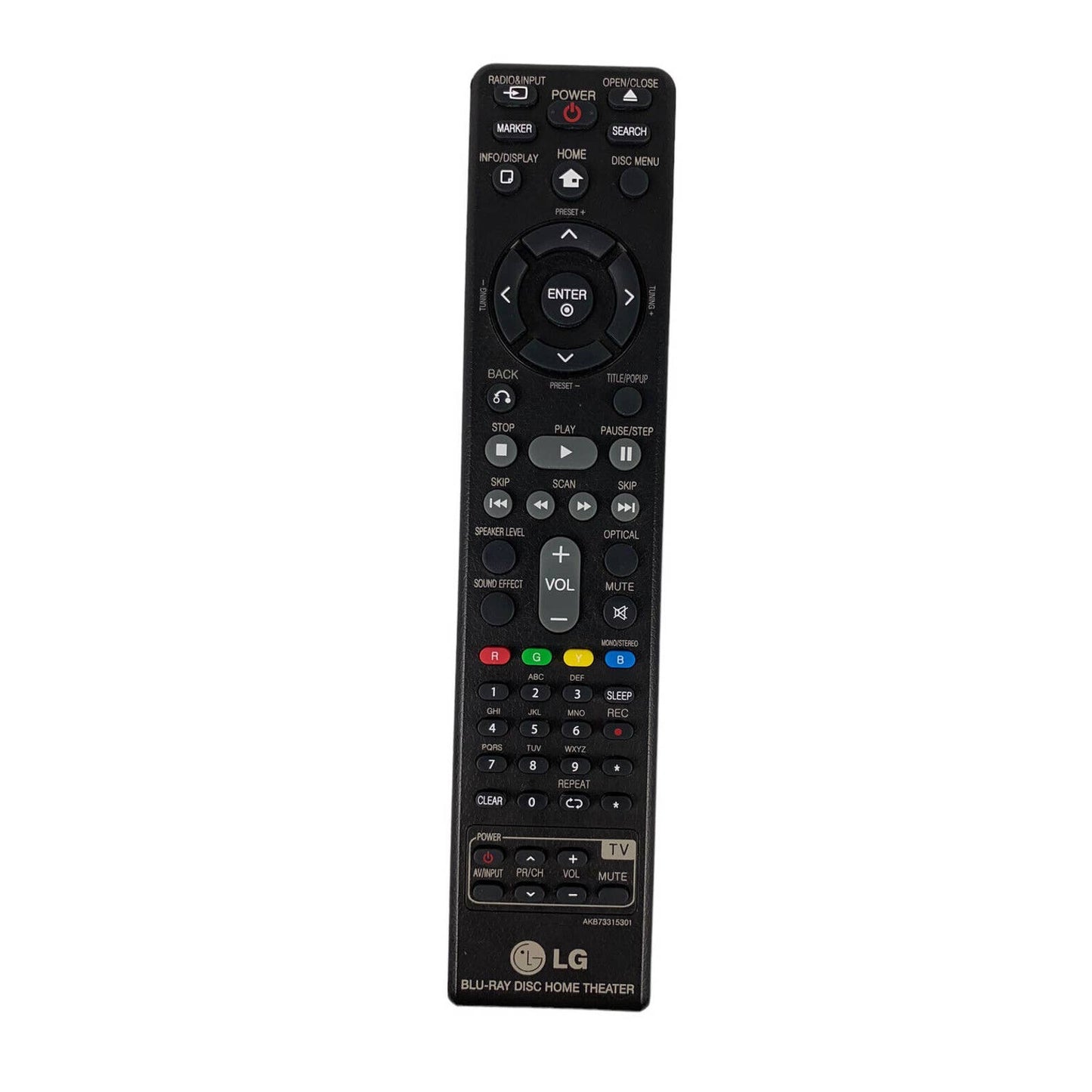 LG AKB73315301 OEM Original Blu-Ray Home Theater Replacement Remote Control