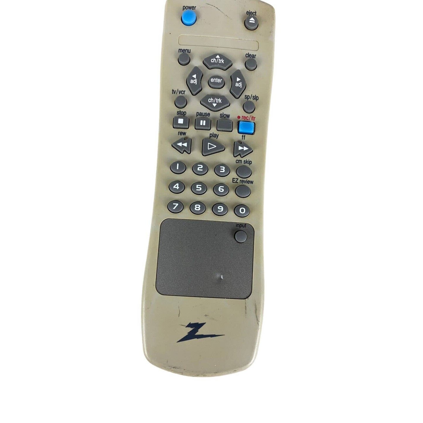 Zenith HS3-3 OEM Original DVD VCR Replacement Remote Control Tested Gray