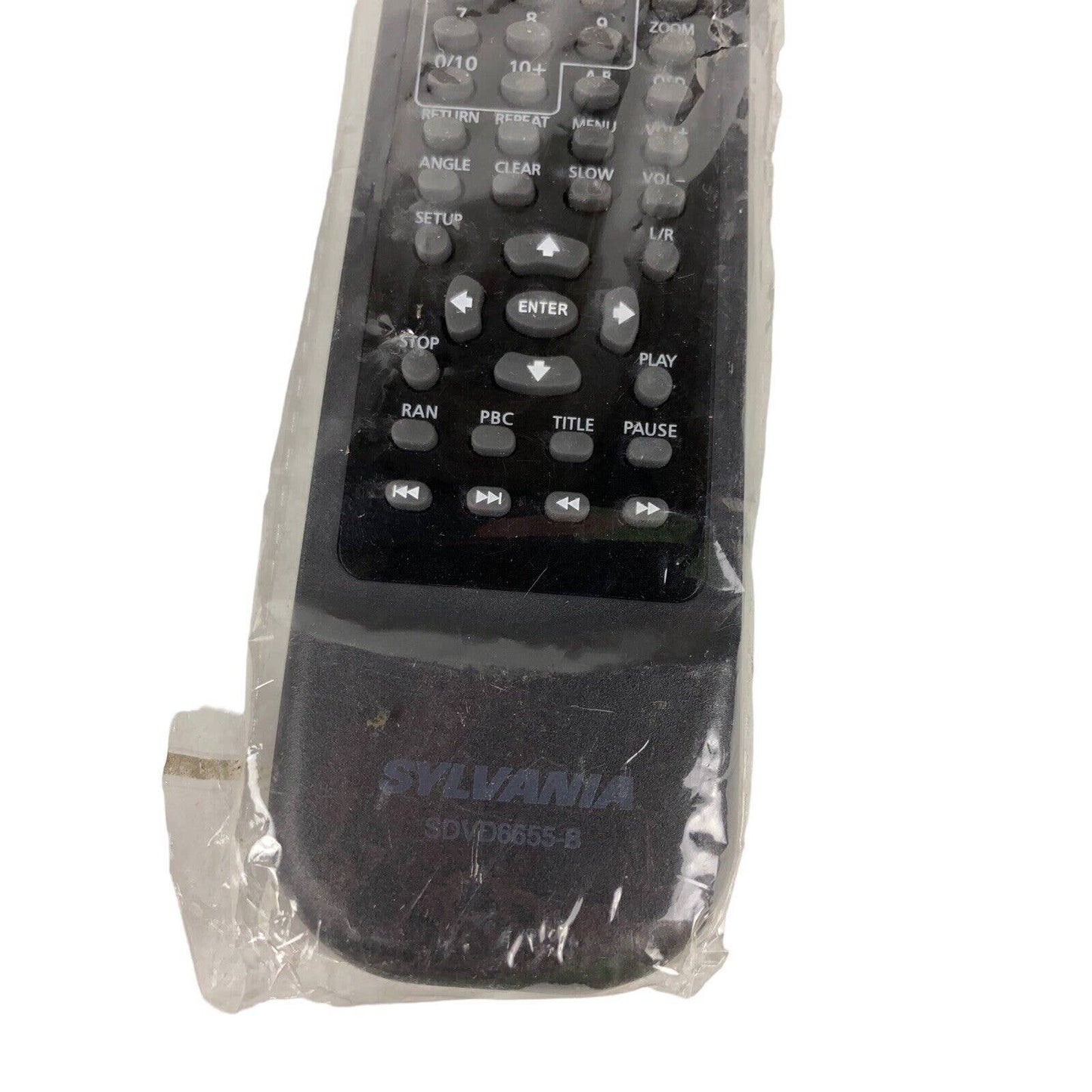 NEW Sylvania SDVD6655-B OEM Original DVD Player Replacement Remote Control Black