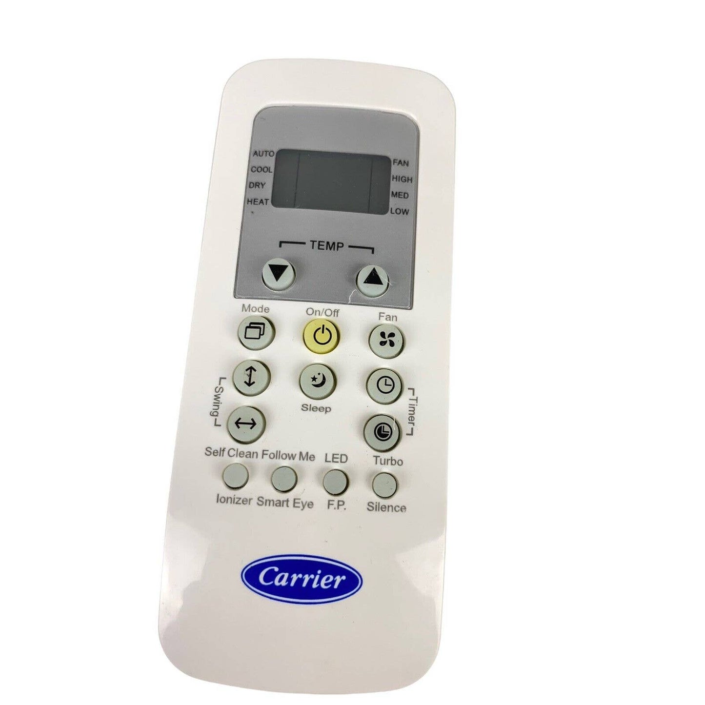 Carrier RG56/BGEF-CA OEM Original Air Conditioner AC Remote Control White