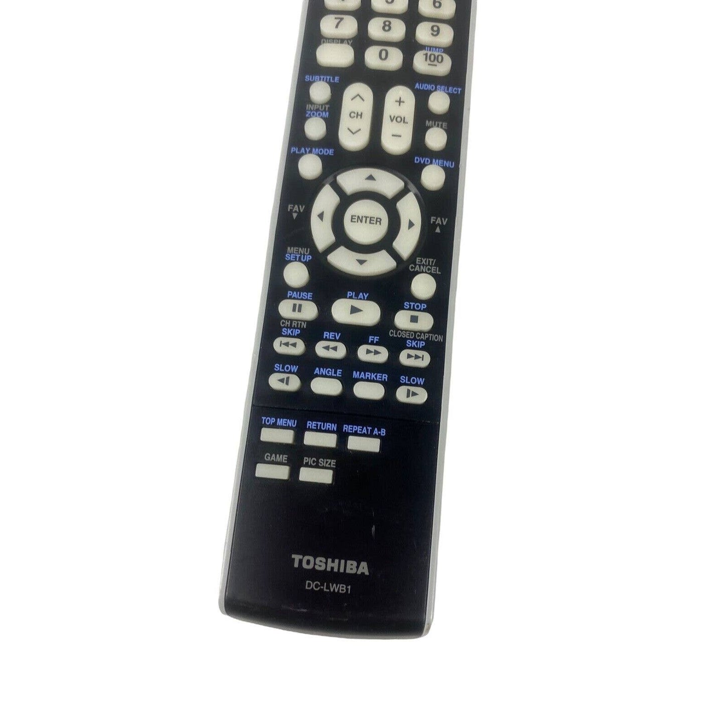 Toshiba DC-LWB1 OEM Original TV DVD Replacement Remote Control Tested Black