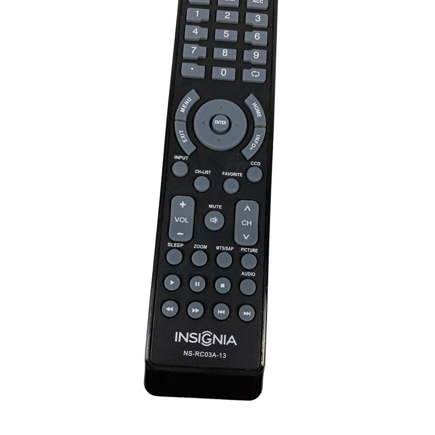 Insignia NS-RC03A-13 OEM Original TV Television Replacement Remote Control Black