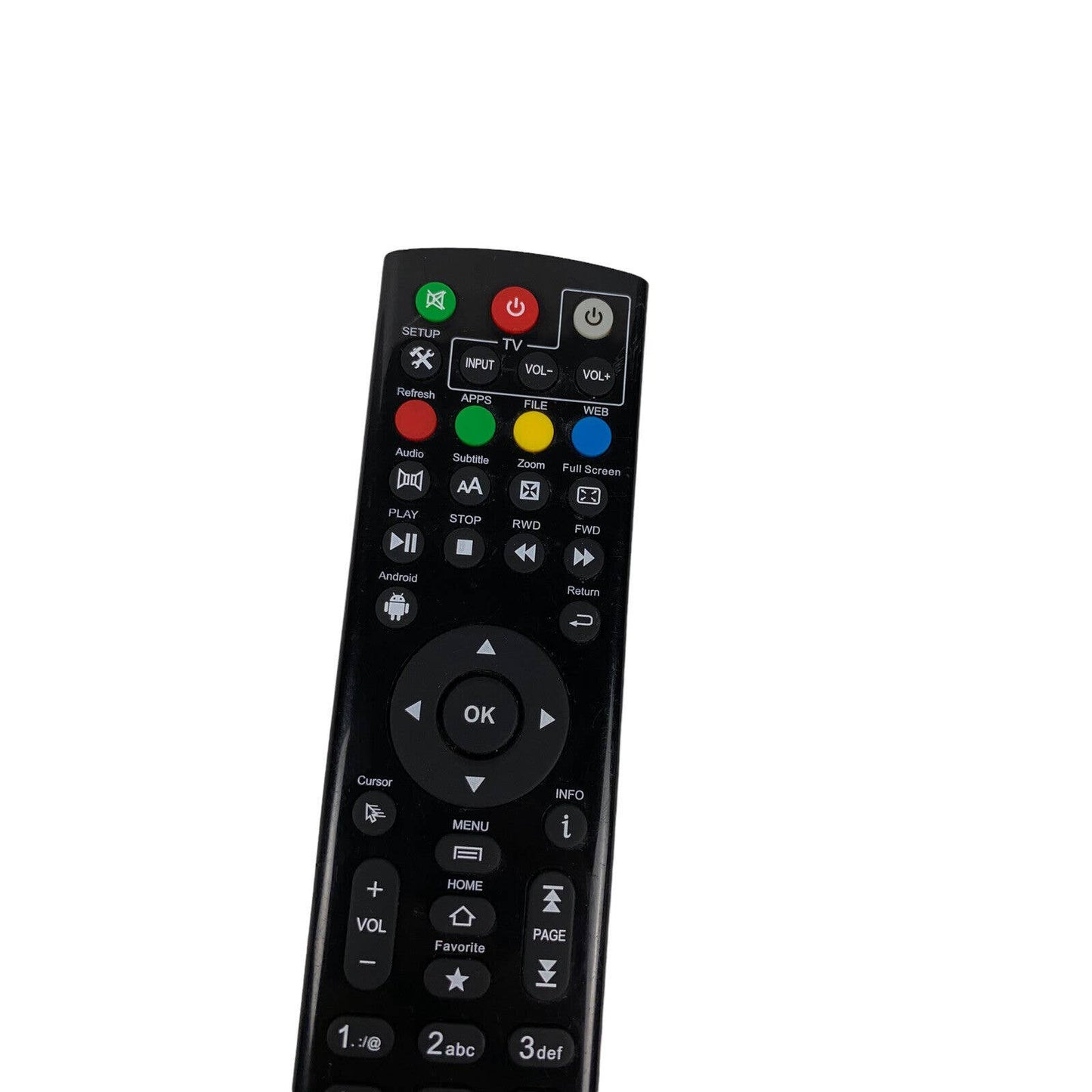 StreamSmart OEM Original Android Box Streaming Remote Control Black Tested