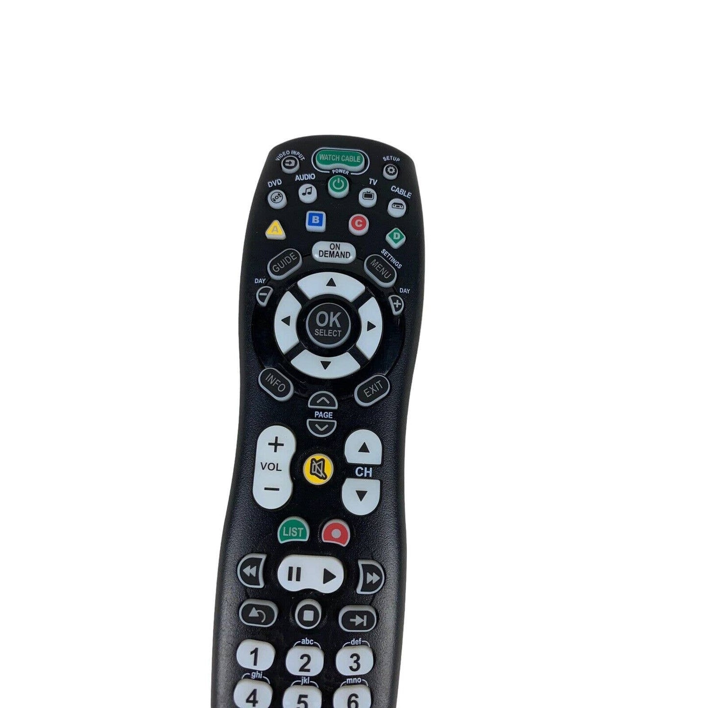 Mediacom 2025B2-B1 OEM Original TV Replacement Remote Control Tested Black