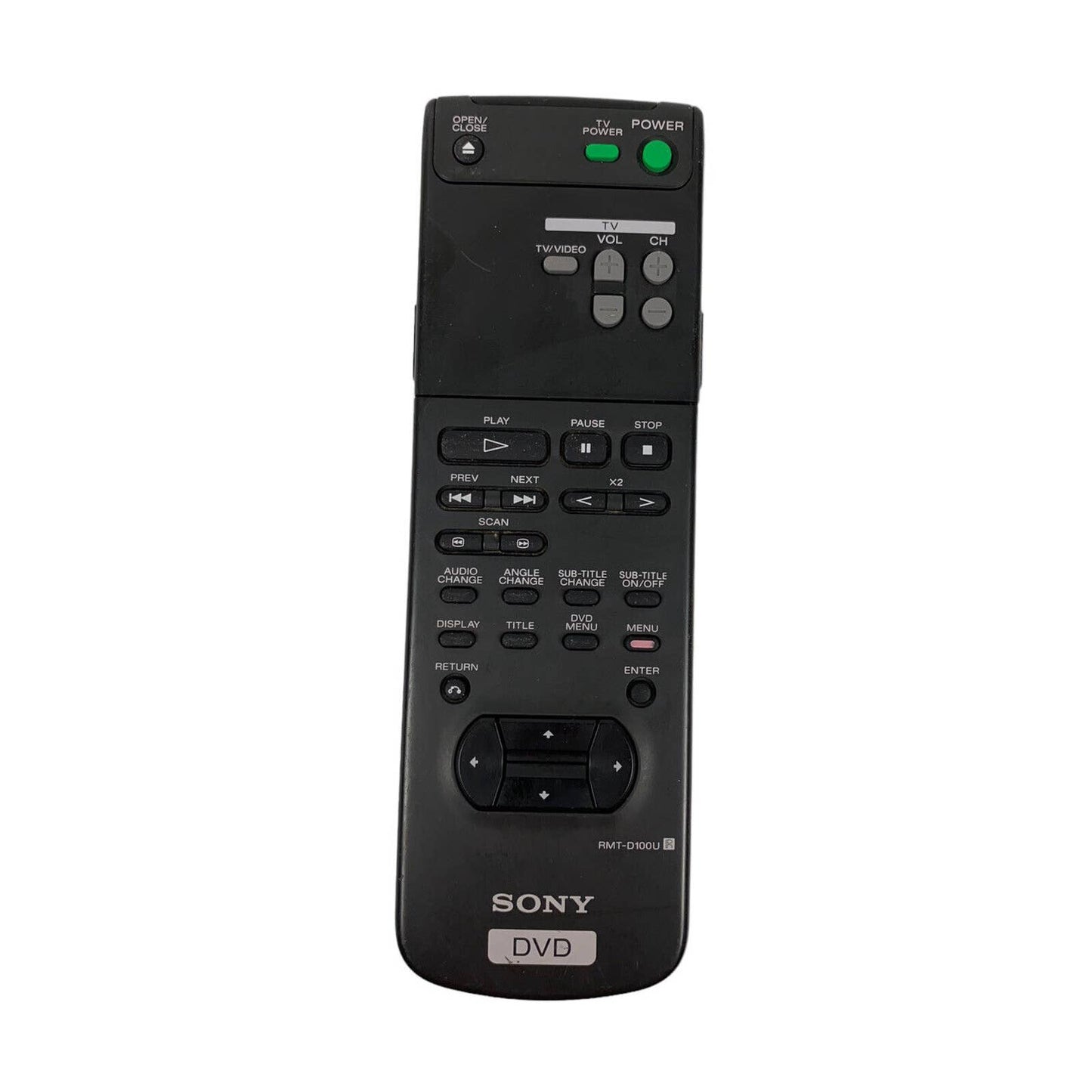 Sony RMT-D100U OEM Original DVD Replacement Remote Control Tested Black