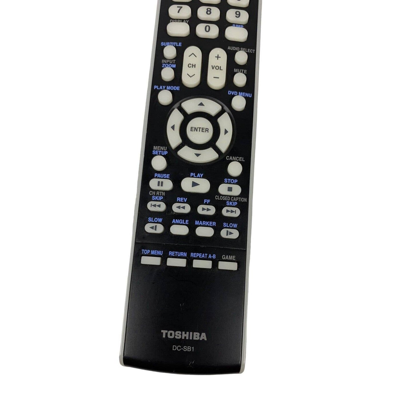 Toshiba DC-SB1 OEM Original TV DVD Replacement Remote Control Tested Black