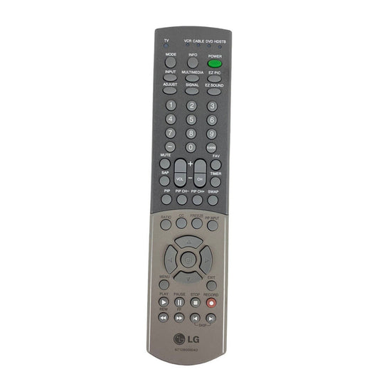 LG 6710900004D TV VCR Replacement Remote Control