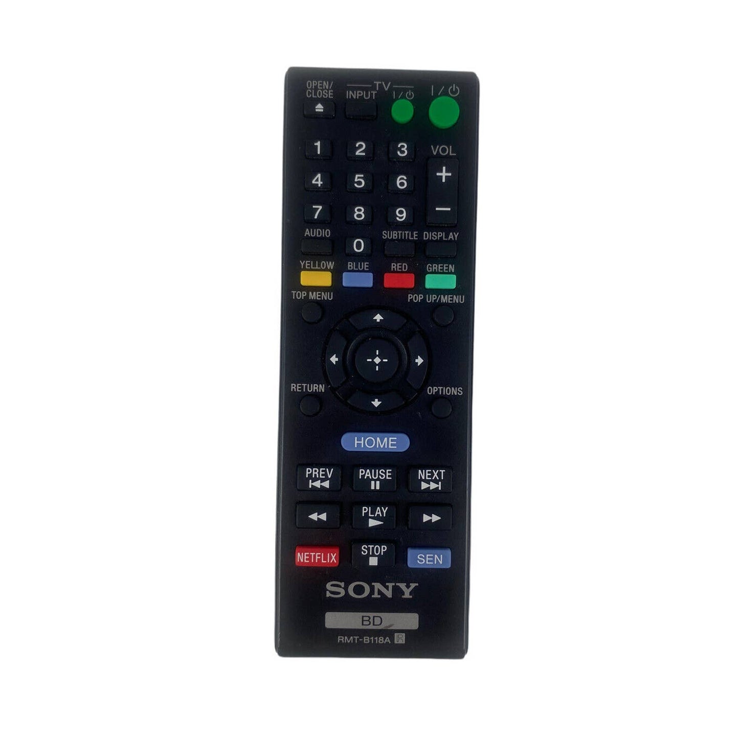 Sony RMT-B118A Blu-Ray Replacement Remote Control