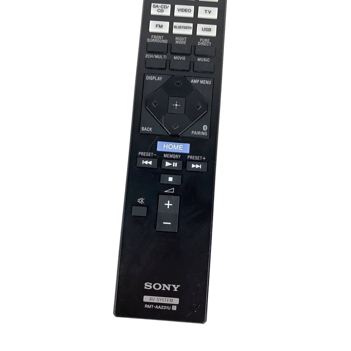 Sony RMT-AA231U AV System Replacement Remote Contr