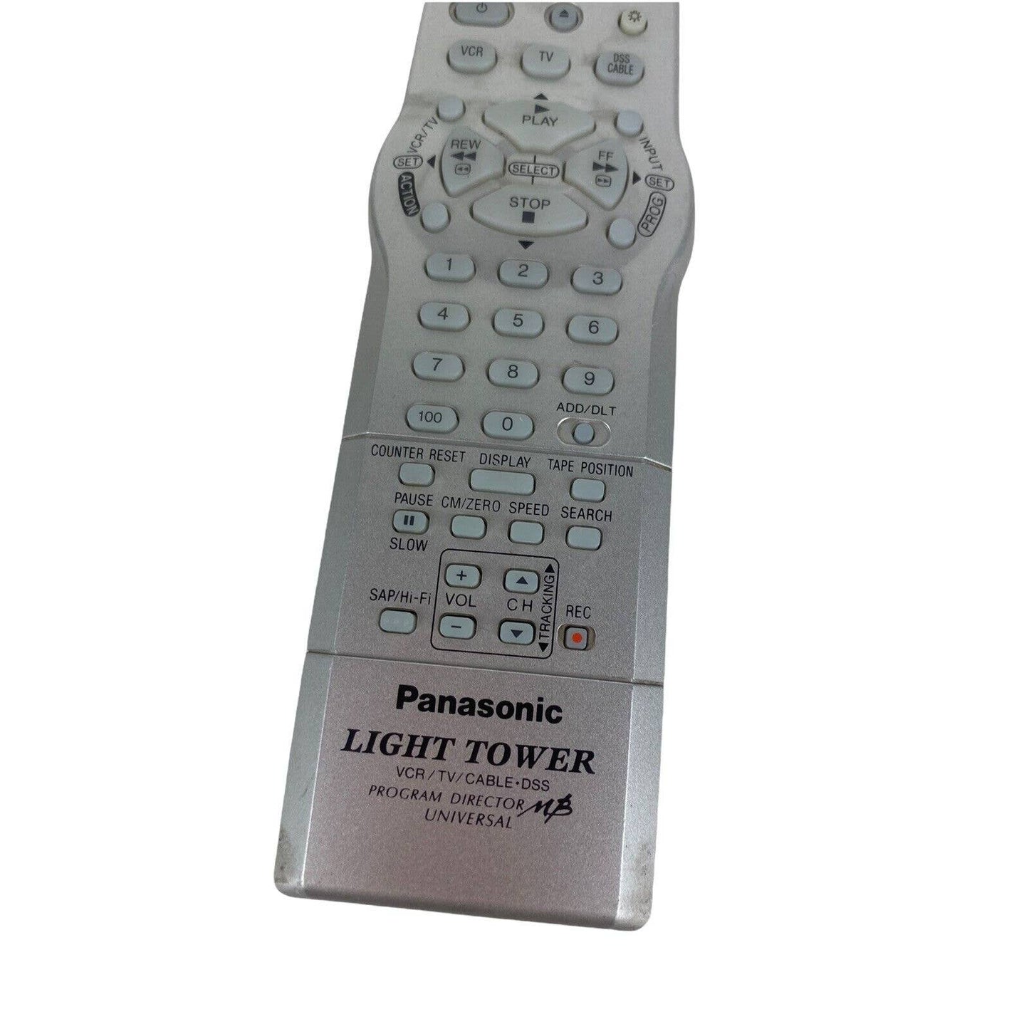 Panasonic LSSQ0407 Light Tower TV VCR Replacement Remote Control