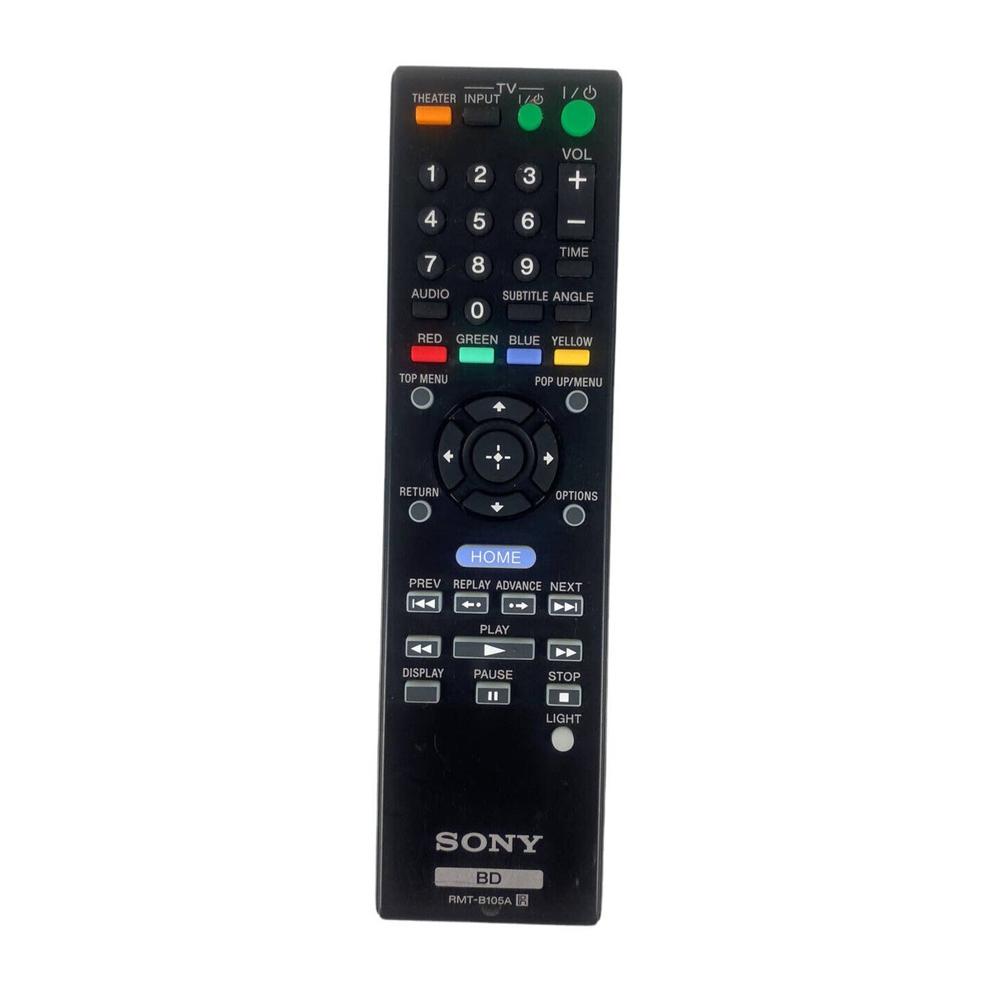 Sony RMT-B105A Blu-Ray DVD Replacement Remote Control