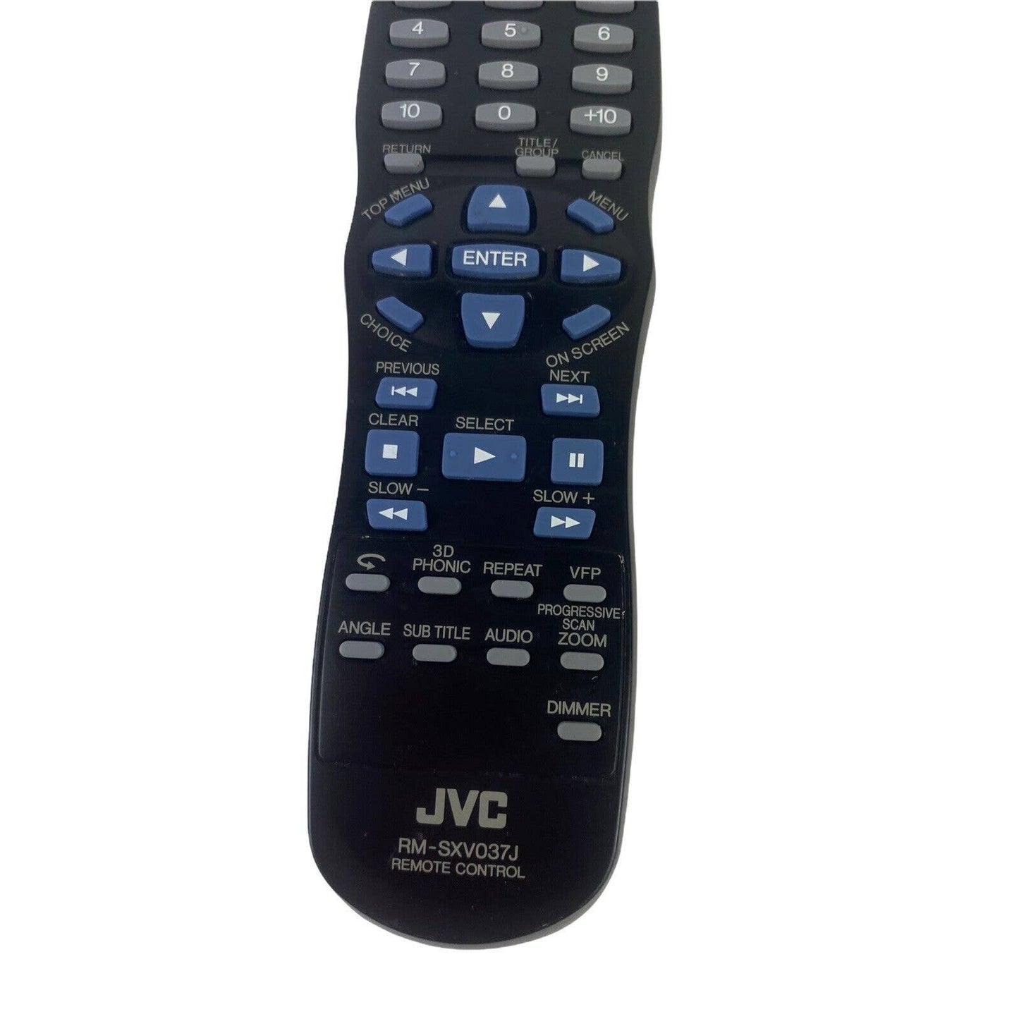 JVC RM-SXV037J OEM Original DVD Replacement Remote Control Tested Black