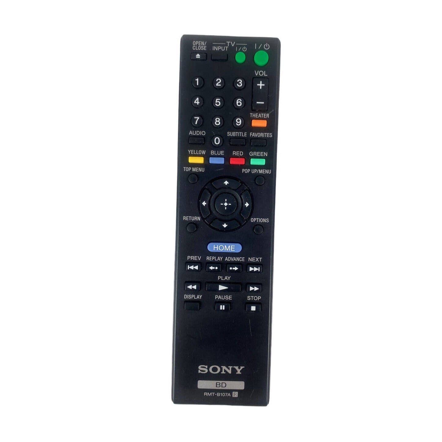 Sony RMT-B107A Blu-Ray Replacement Remote Control