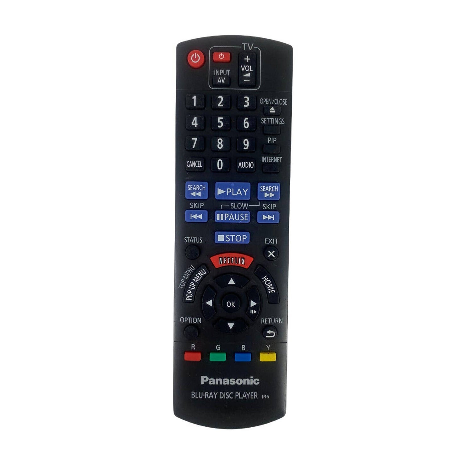 Panasonic N2QAYB000867 Blu-Ray Disc Replacement Remote Control