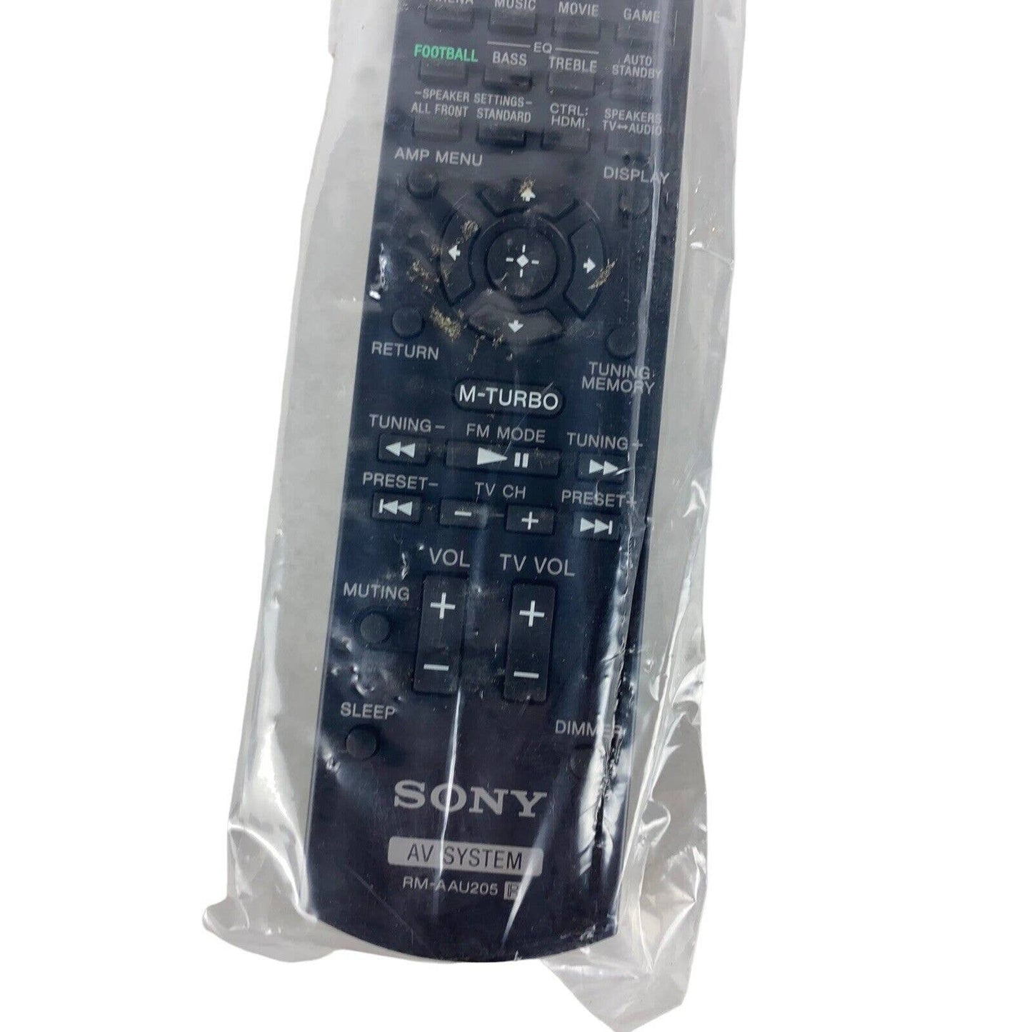 NEW Sony RM-AAU205 OEM Original AV System Replacement Remote Control Black