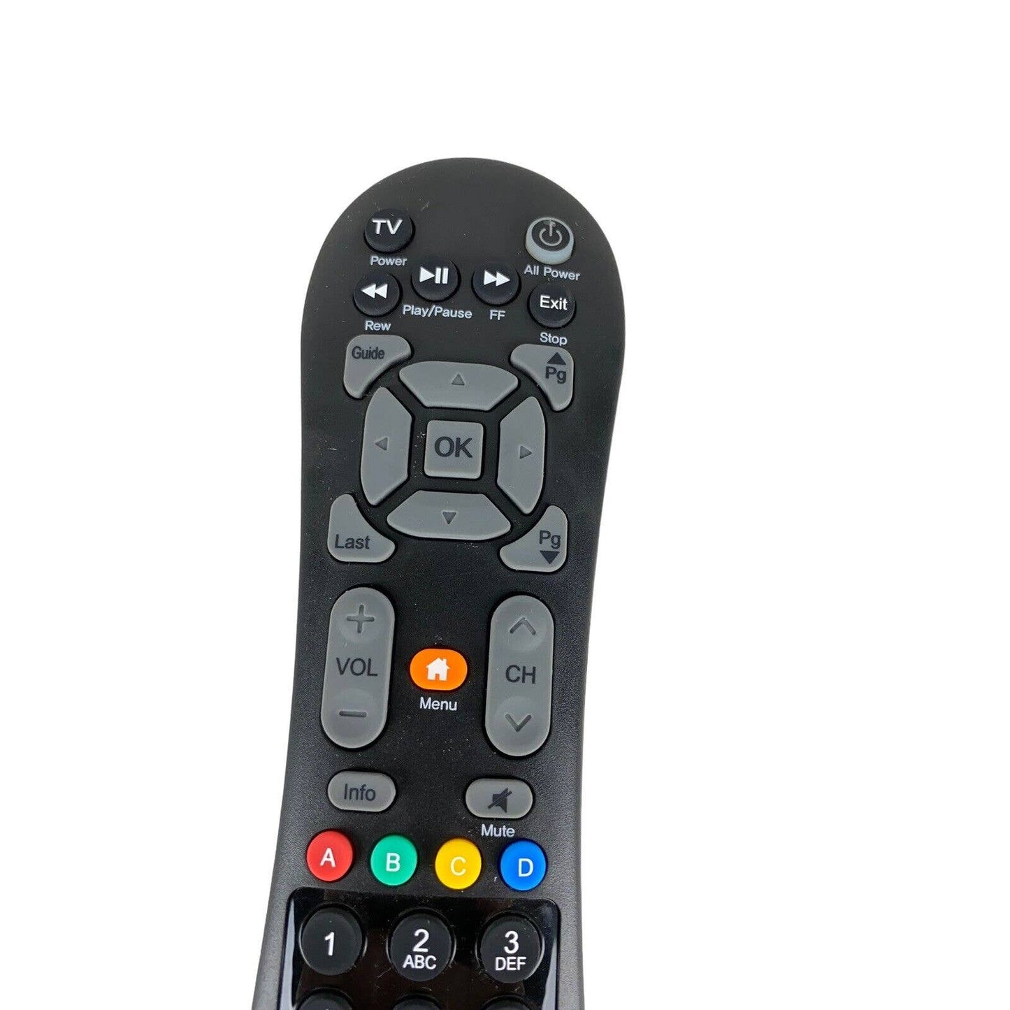 TX4CRB40A HD Set Top Box TV Replacement Remote Control Tested Black