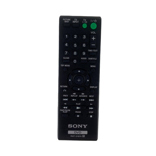 Sony RMT-D187A DVD Player Replacement Remote Control