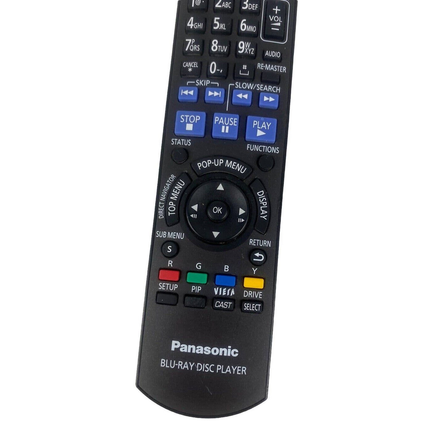 Panasonic N2QAYB00378 Blu-Ray Player Replacement Remote Control