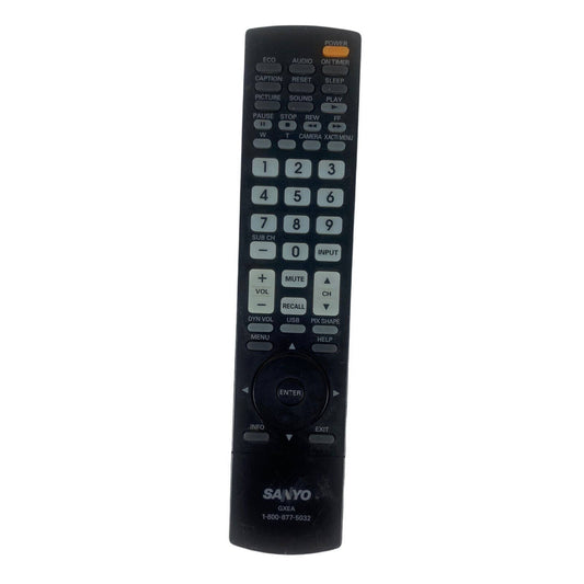 Sanyo GXEA TV Television Replacement Remote Control