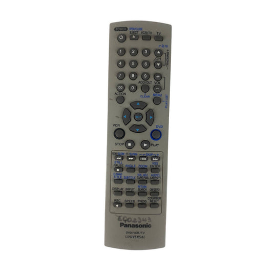 Panasonic EUR7724KA0 DVD VCR TV Replacement Remote Control