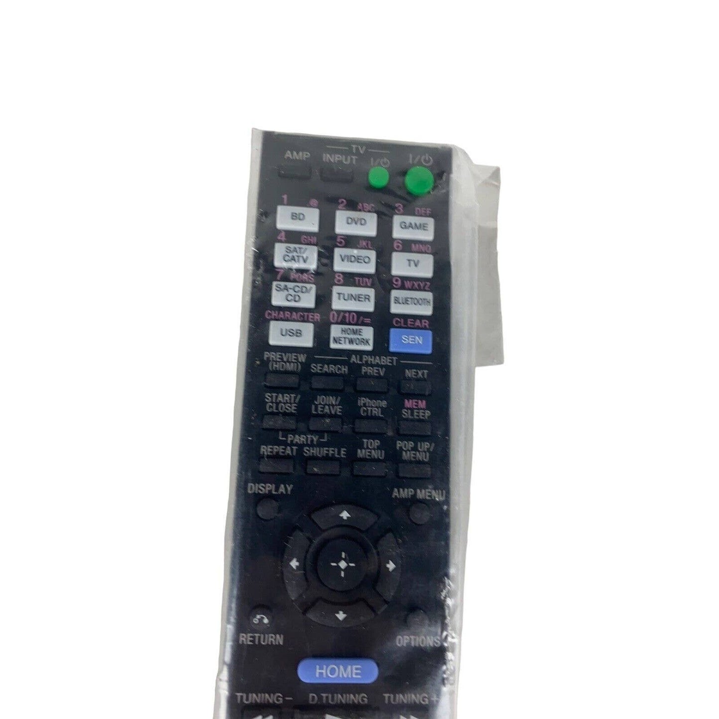 NEW Sony RM-AAU170 OEM Original AV System Replacement Remote Control Black