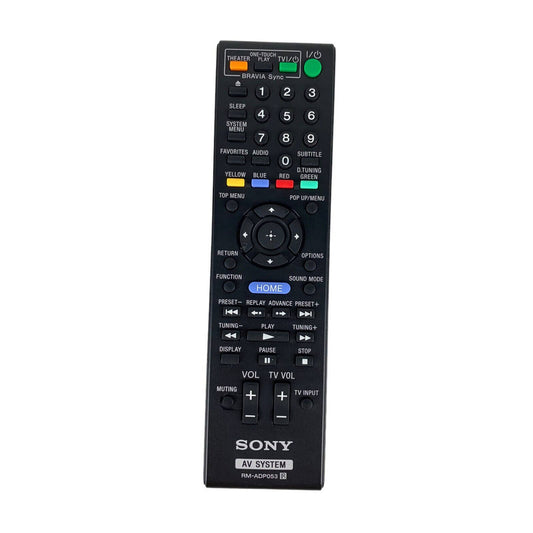 Sony RM-ADP053 OEM Original AV System Replacement Remote Control Tested Black