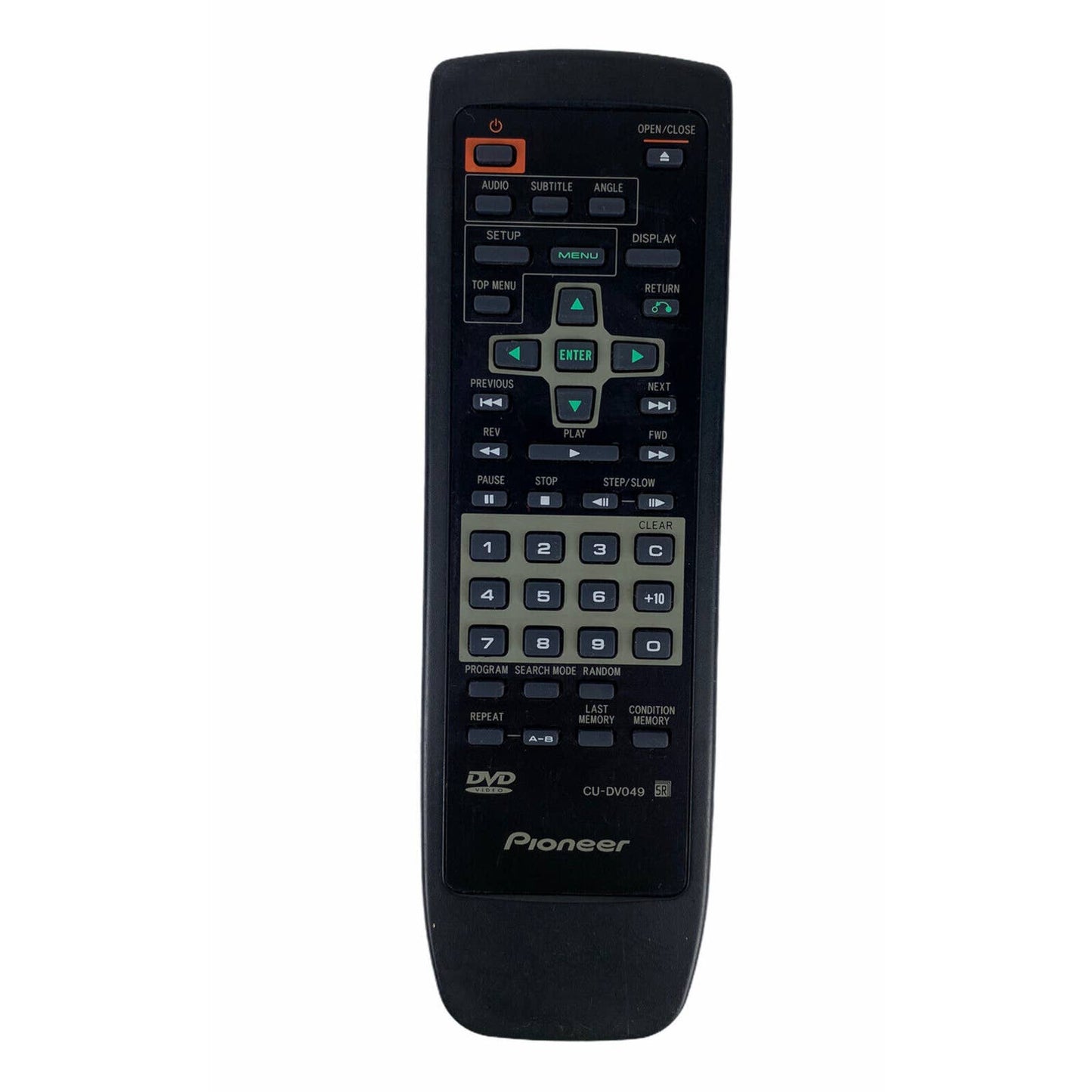 Pioneer CU-DV049 DVD Replacement Remote Control