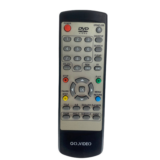 Go Video RCNN102 DVD Replacement Remote Control