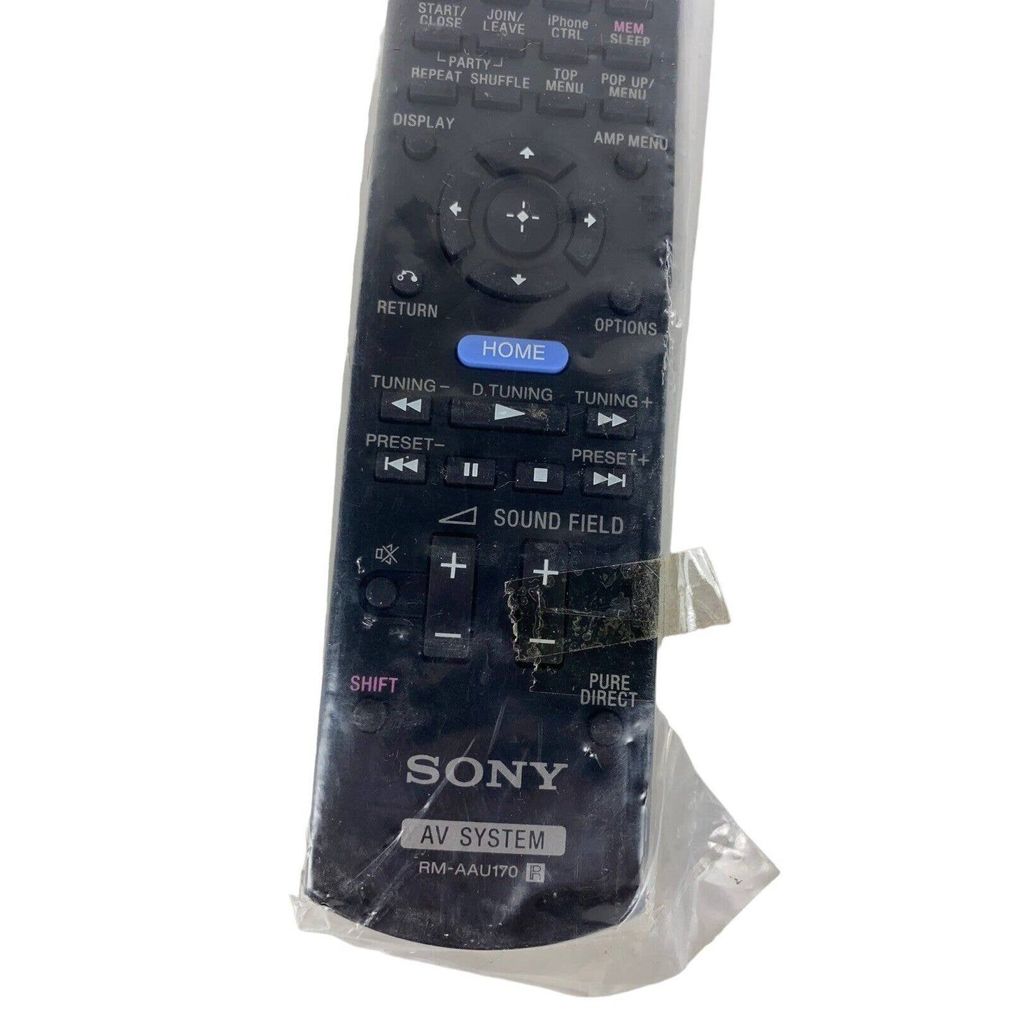 NEW Sony RM-AAU170 OEM Original AV System Replacement Remote Control Black