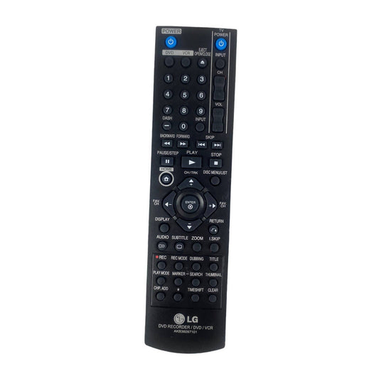 LG AKB36097101 DVD Recorder VCR Replacement Remote Control