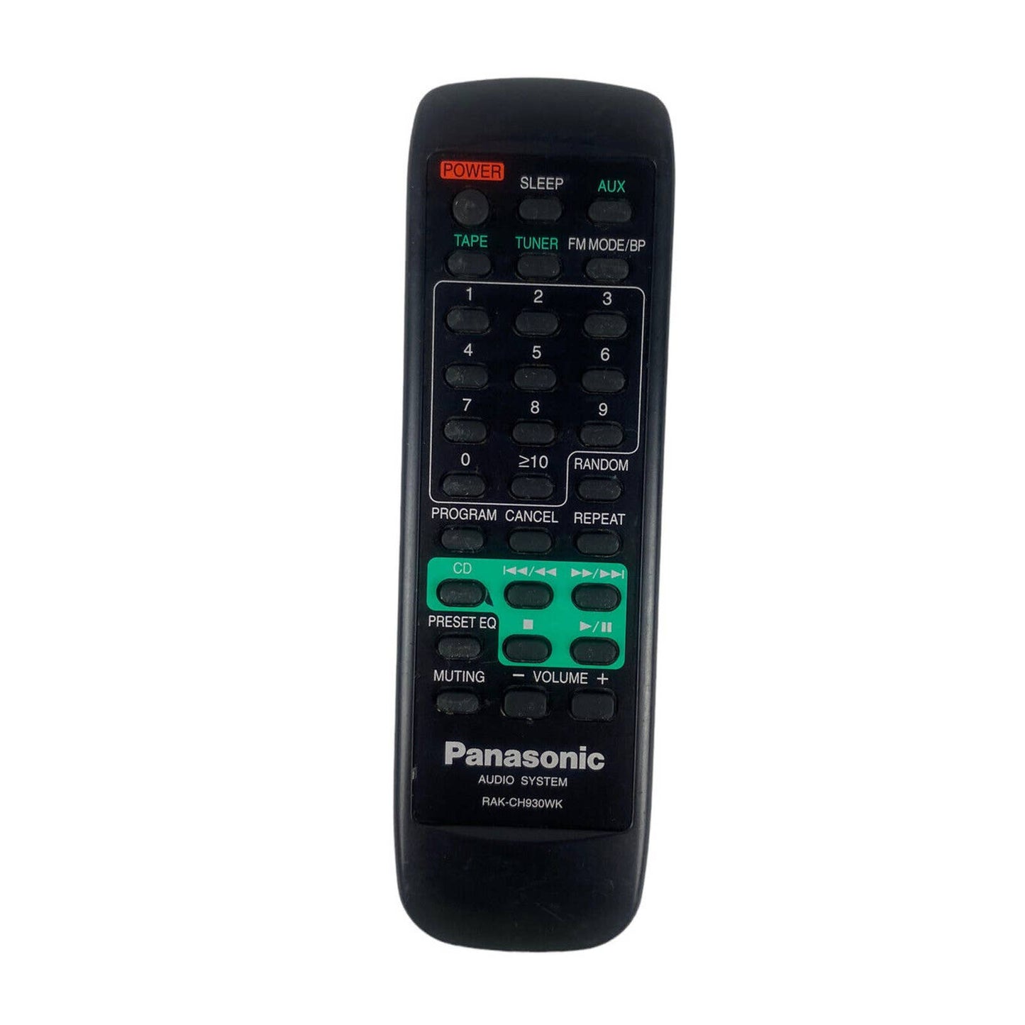 Panasonic RAK-CH930WK Audio System Replacement Remote Control