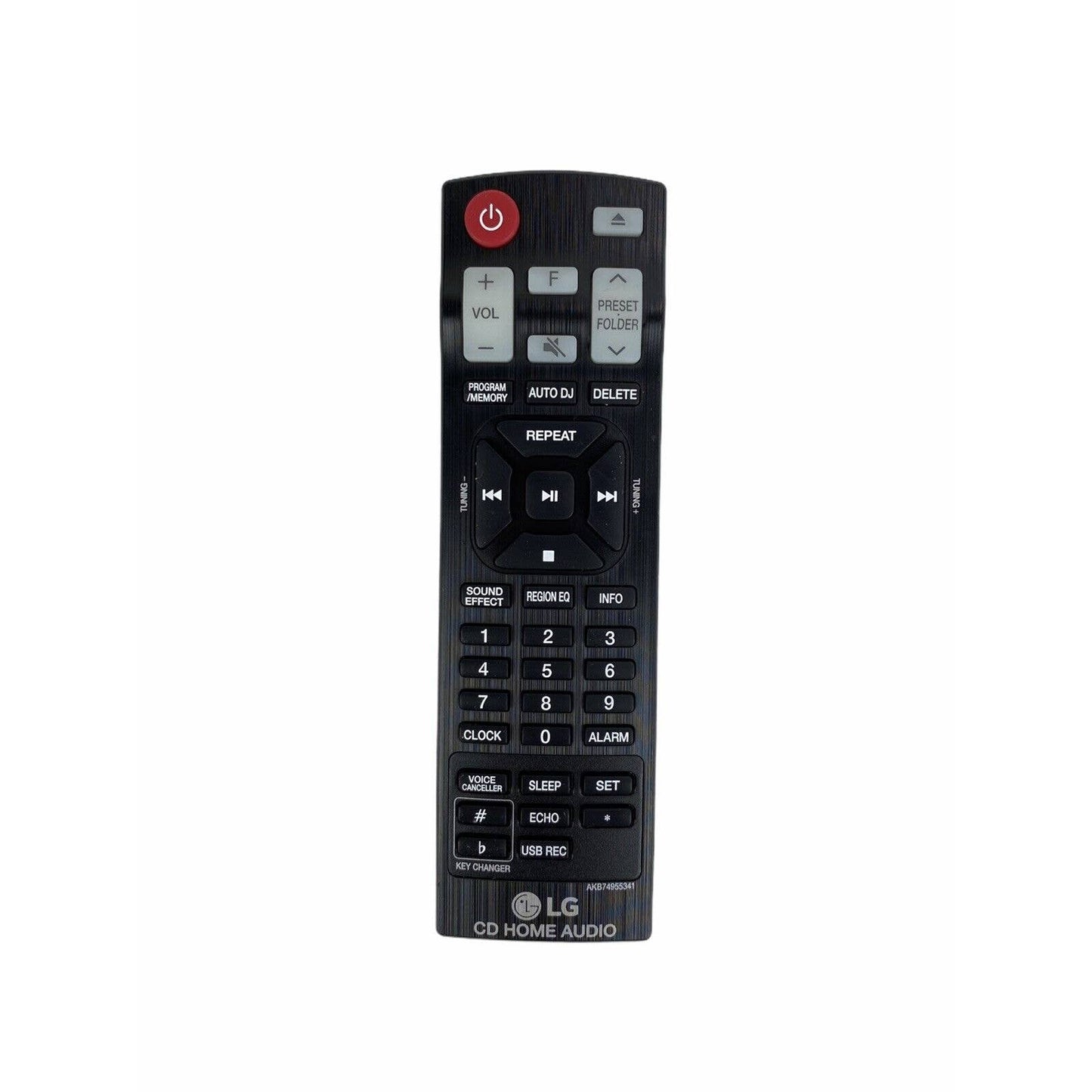 NEW LG AKB74955341 CD Home Audio Replacement Remote Control Black