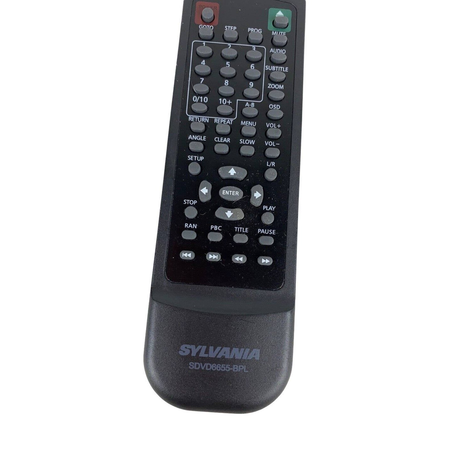 Sylvania SDVD6655-BPL DVD Player Replacement Remote Control