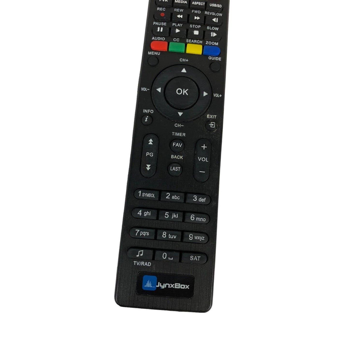 JynxBox Ultra HD Replacement Remote Control Black OEM Original