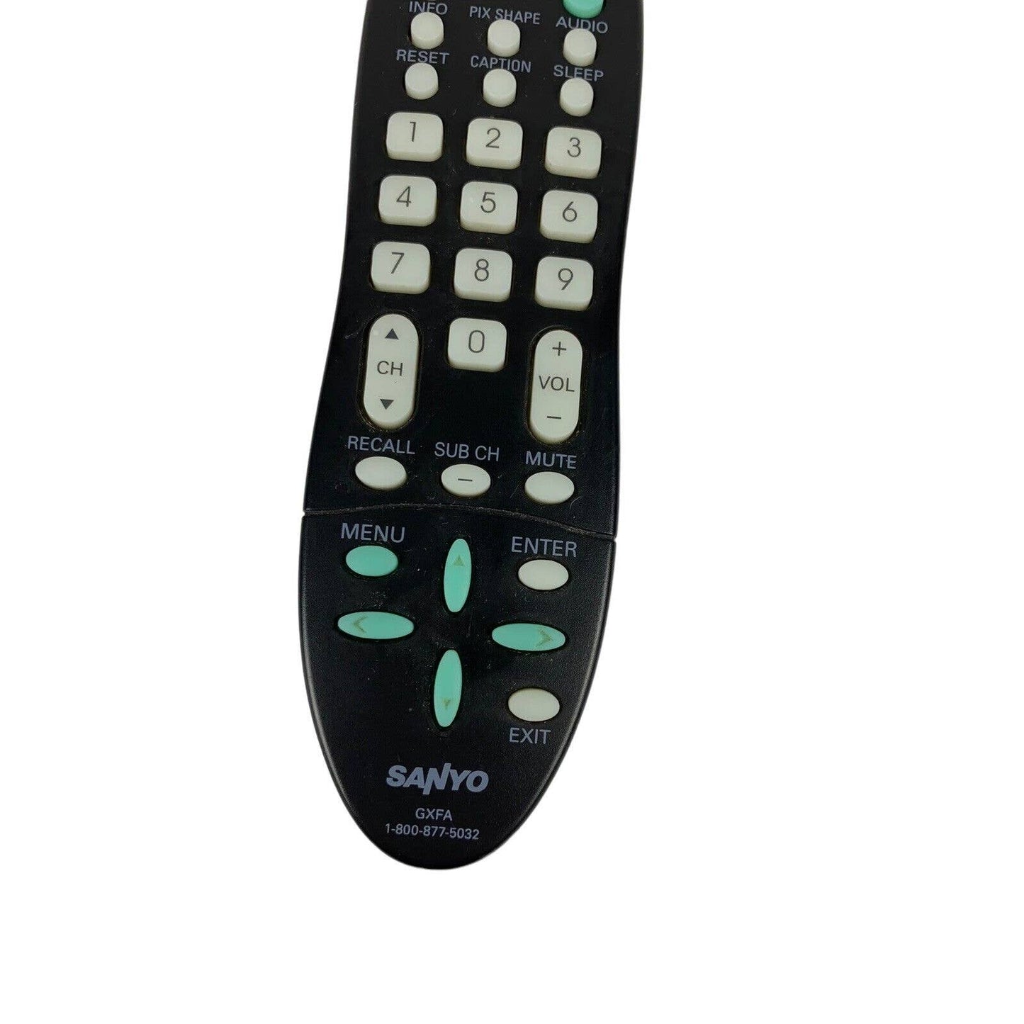 Sanyo GXFA OEM Original TV Television Replacement Remote Control Tested Black