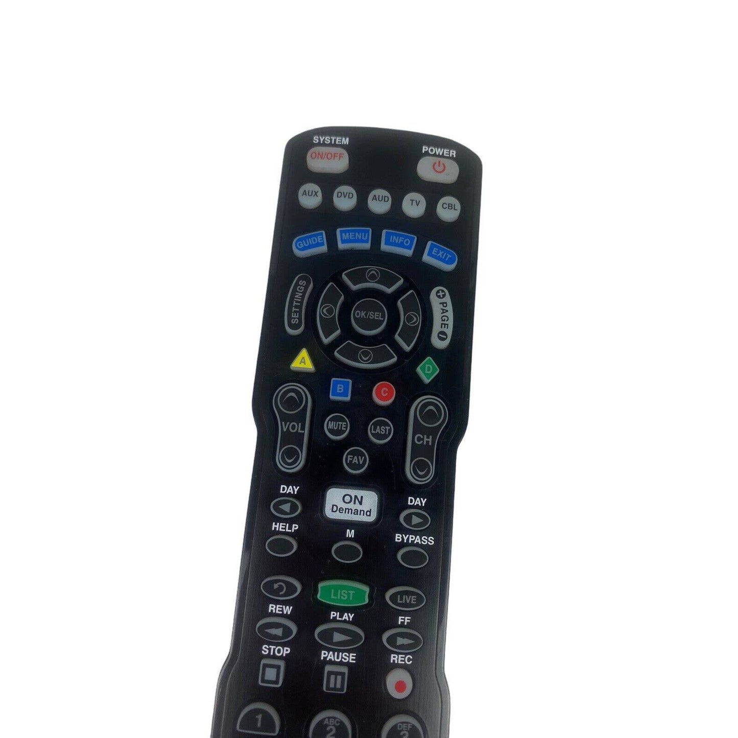 Atlantic Broadband UR5U-9000L-AB Cable TV Television Remote Control