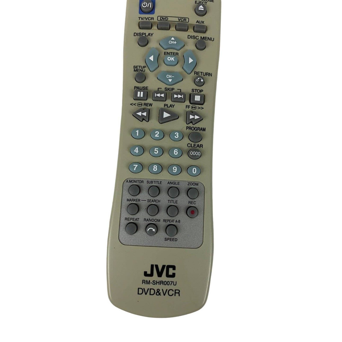 JVC RM-SHR007U OEM Original DVD VCR Replacement Remote Control Tested