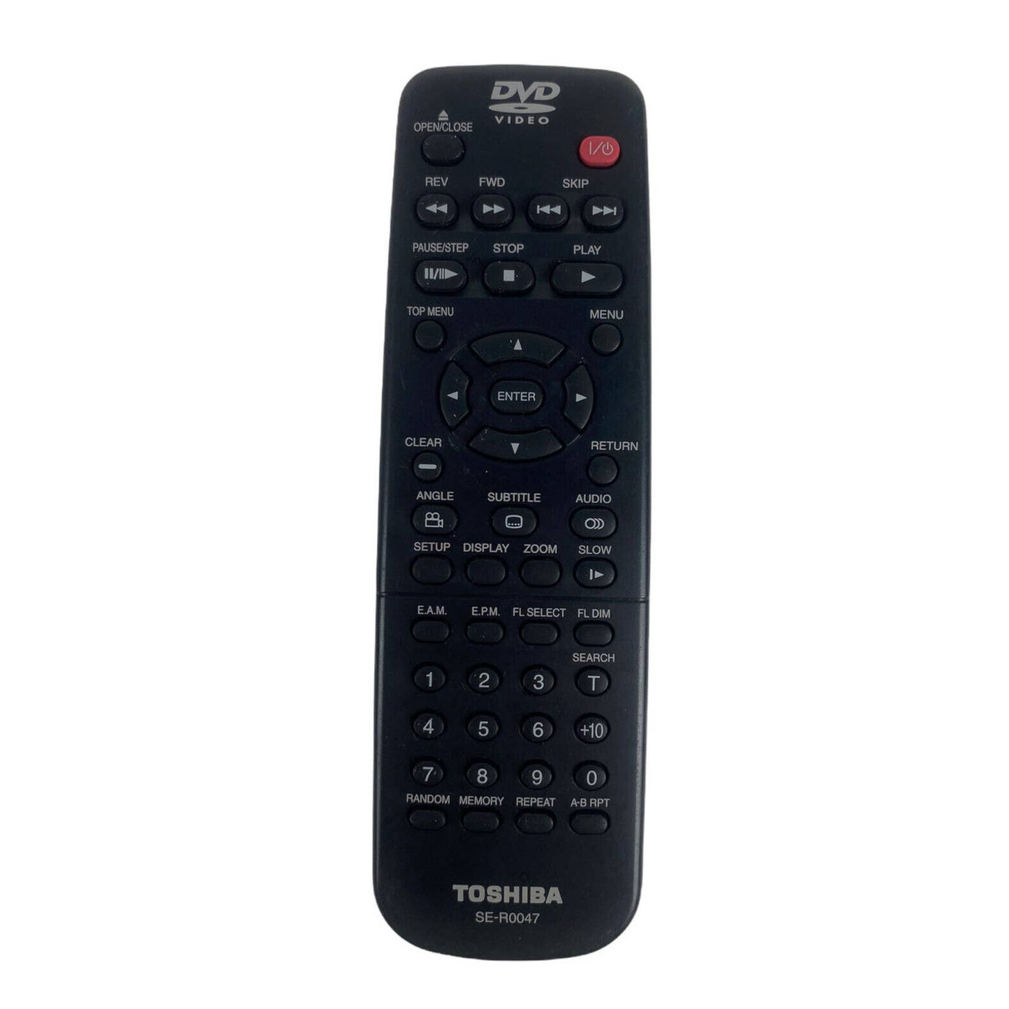 Toshiba SE-R0047 DVD Player Replacement Remote Control