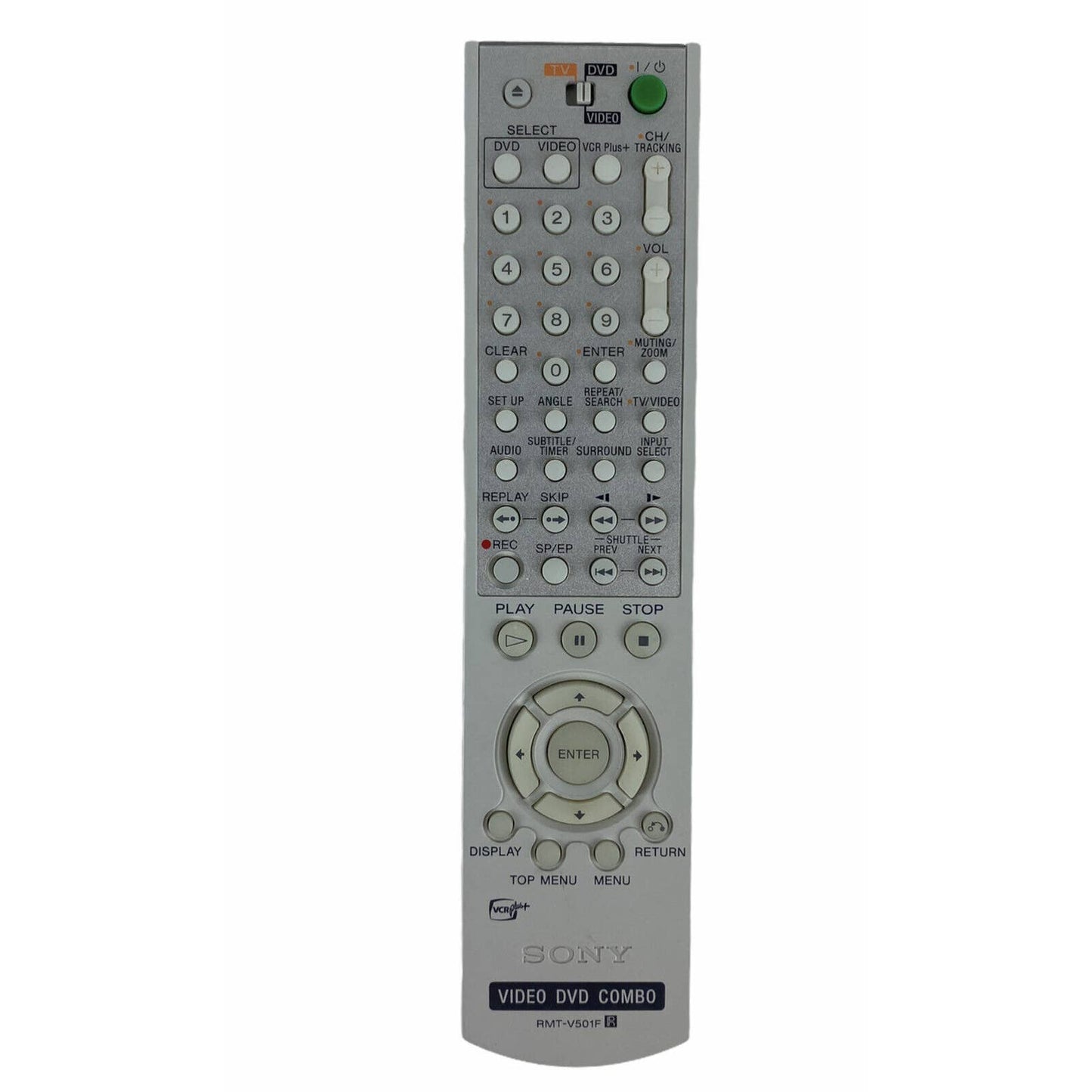 Sony RMT-V501F Video DVD Combo Replacement Remote Control