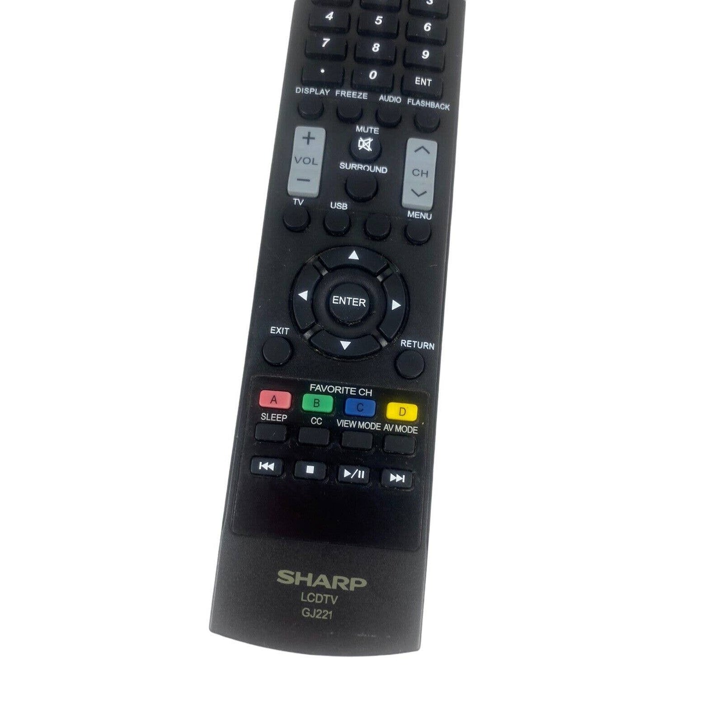 Sharp GJ221 LCD TV Television Replacement Remote Control