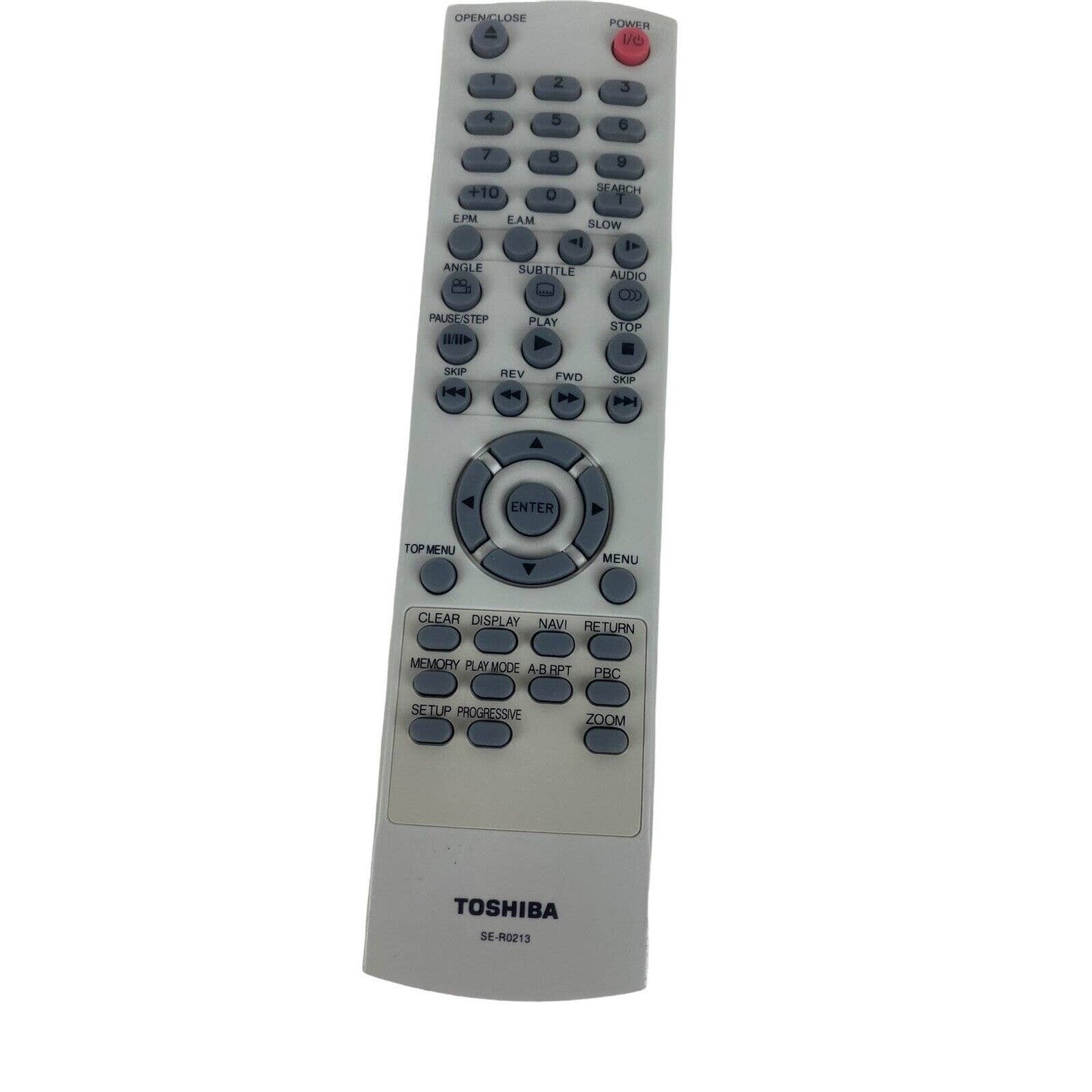 Toshiba SE-R0213 DVD Replacement Remote Control