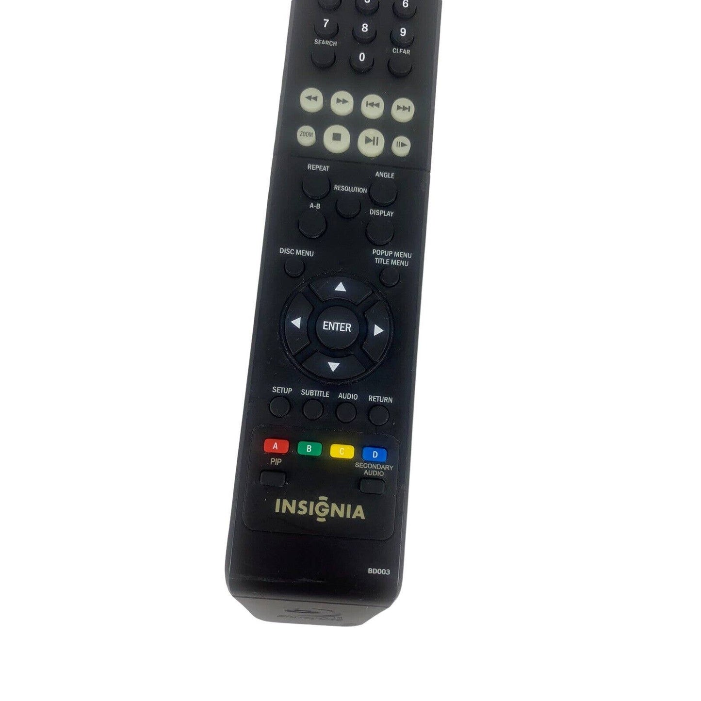 Insignia BD003 Replacement Blu-Ray DVD Remote Control