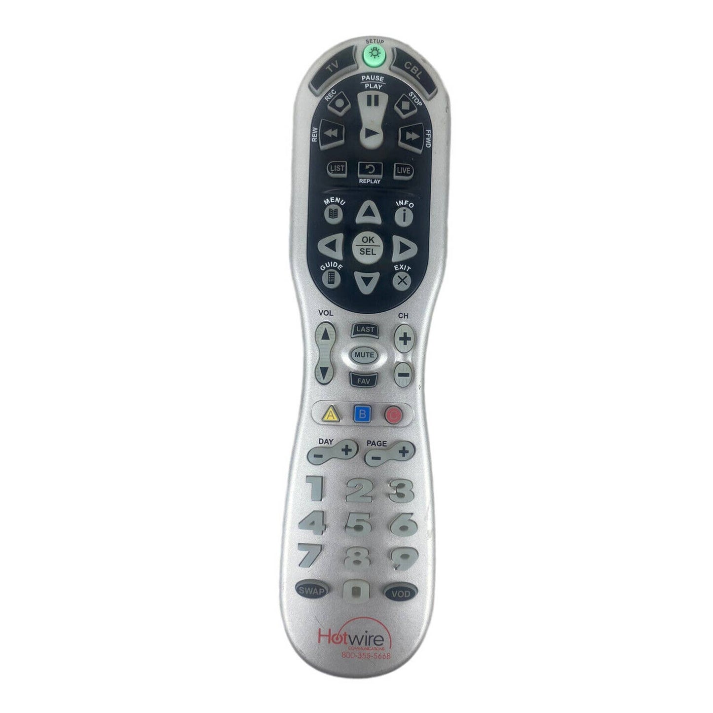 Hotwire Communications 1090BBC1 Cable TV Replacement Remote Control