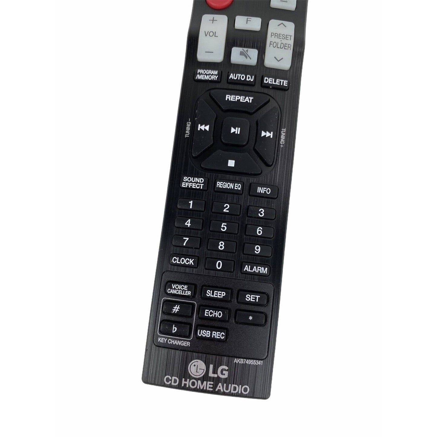 NEW LG AKB74955341 CD Home Audio Replacement Remote Control Black