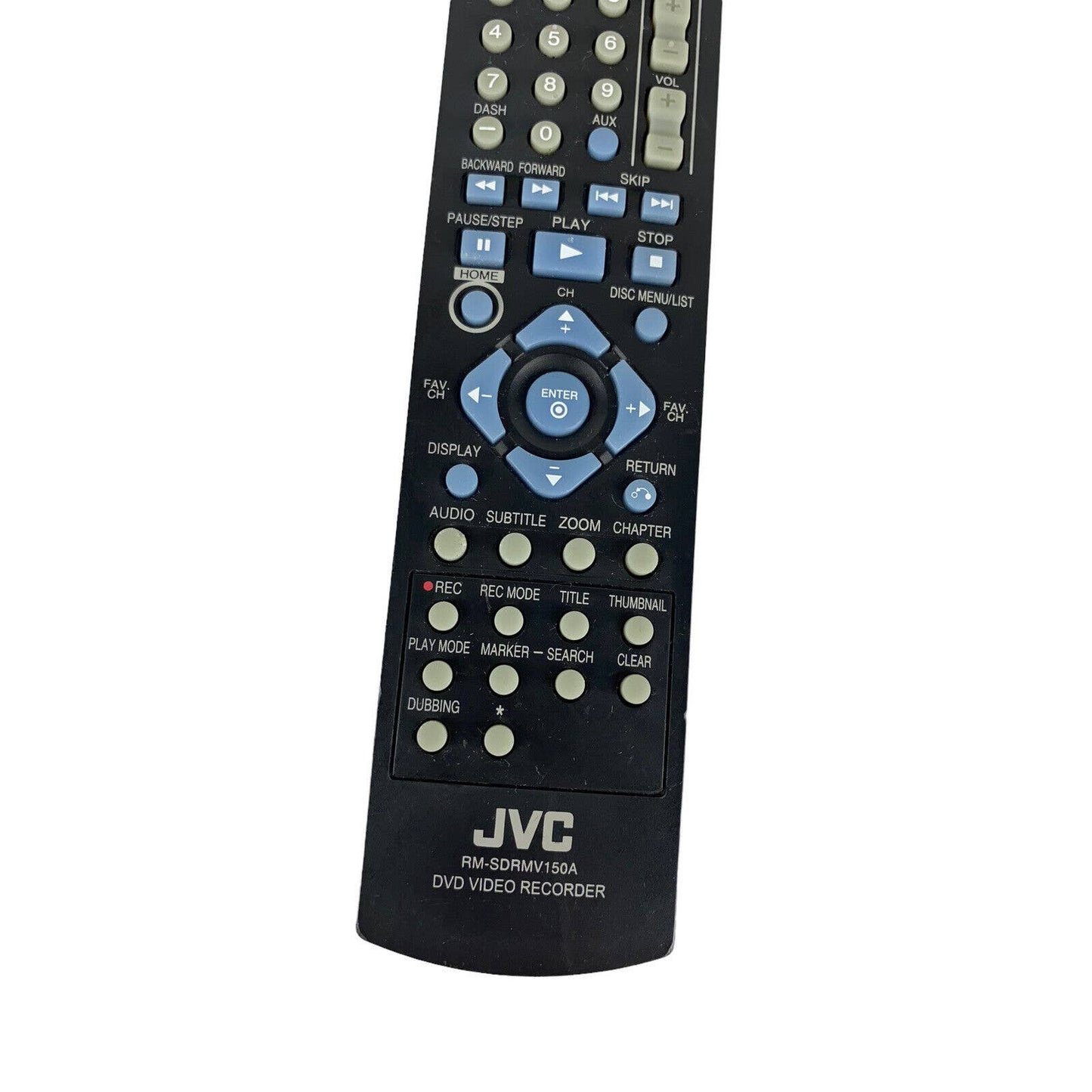 JVC RM-SDRMV150A OEM Original DVD Video VCR Replacement Remote Control Tested