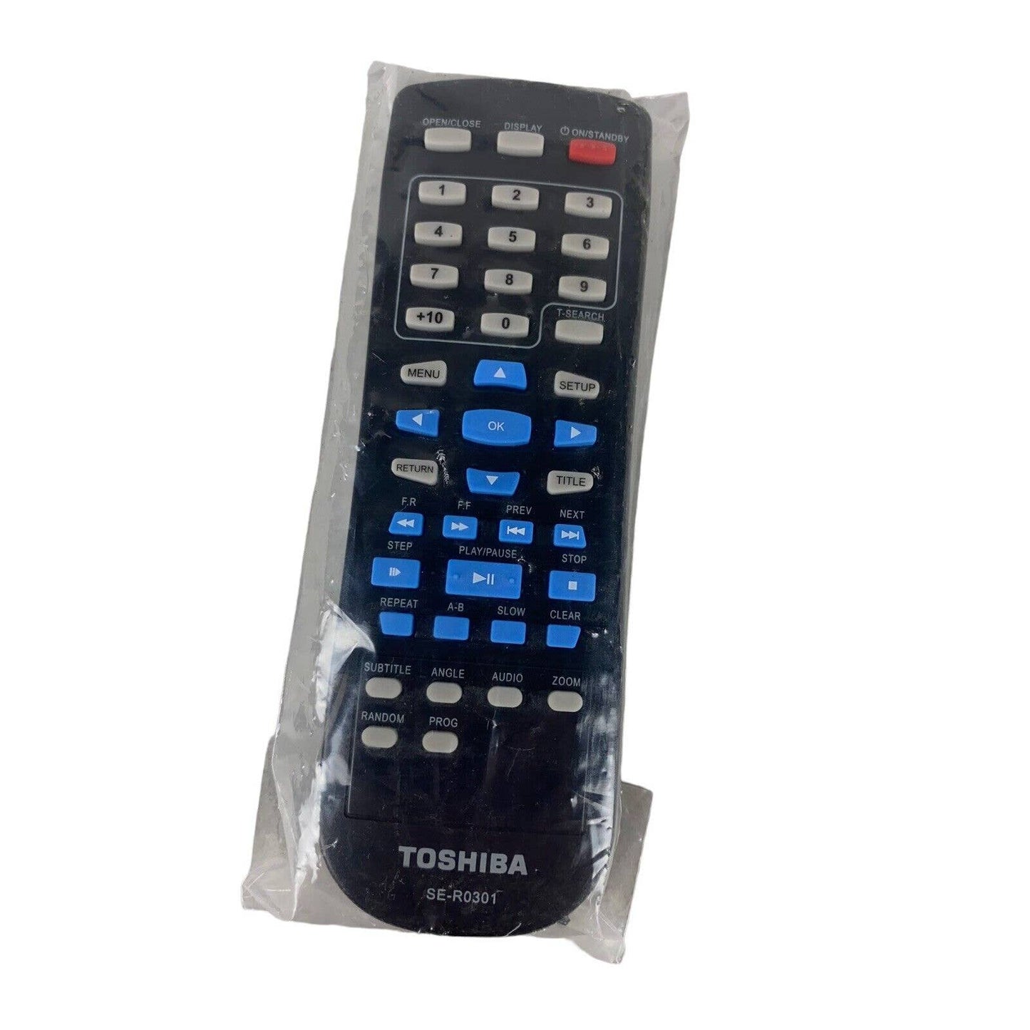 NEW Toshiba SE-R0301 OEM Original DVD Replacement Remote Control Black