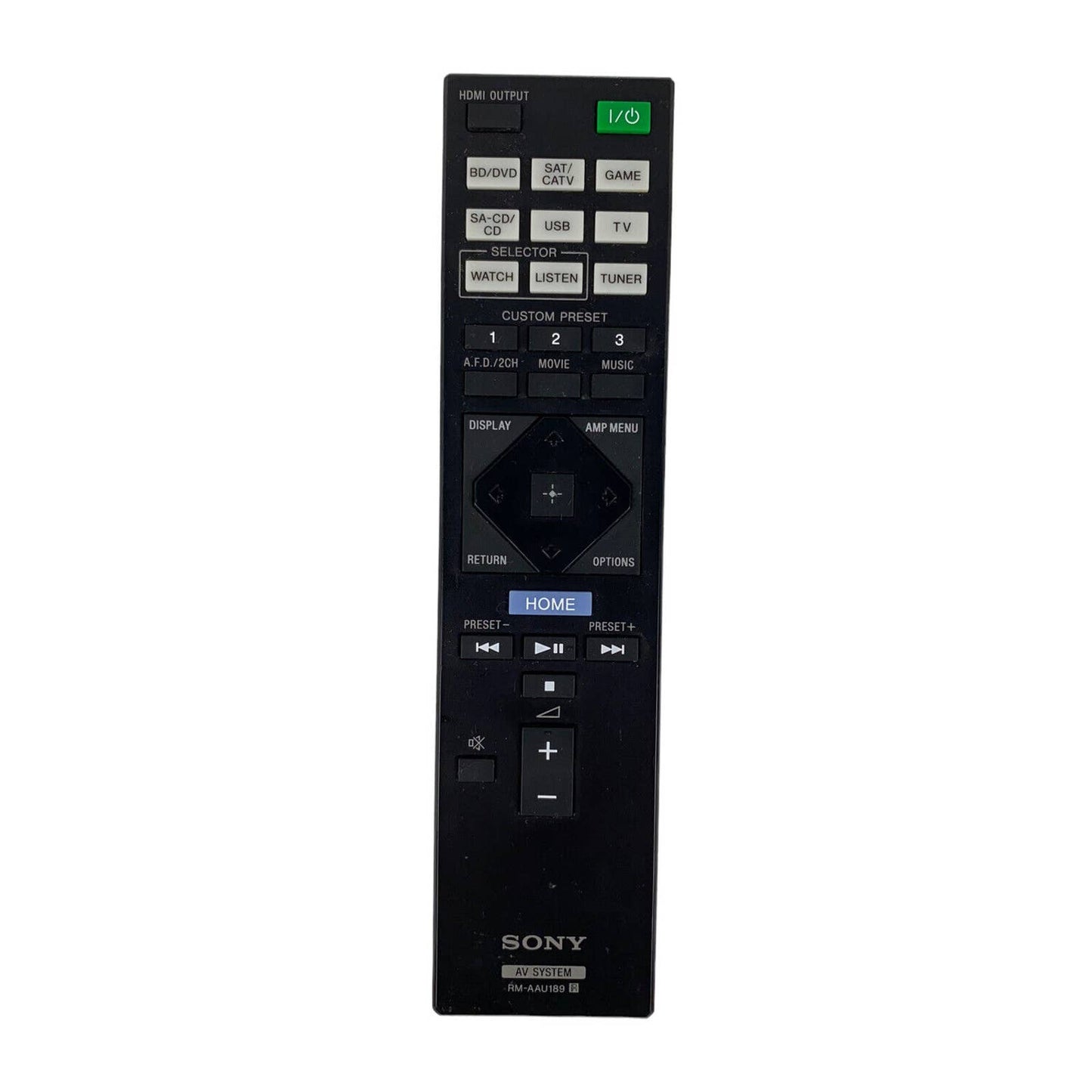 Sony RM-AAU189 AV System Replacement Remote Control